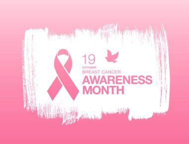 Meme Kanseri Bilinçlendirme şerit arka plan. 