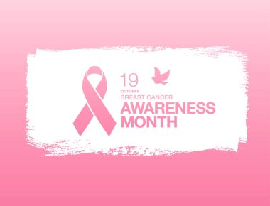 Meme Kanseri Bilinçlendirme şerit arka plan. 