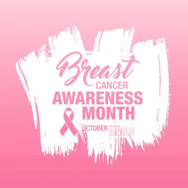 Meme Kanseri Bilinçlendirme şerit arka plan. 