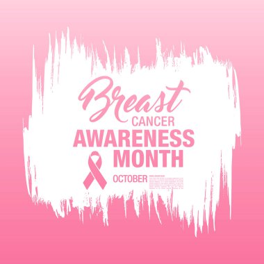 Meme Kanseri Bilinçlendirme şerit arka plan. 