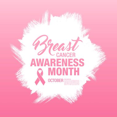 Meme Kanseri Bilinçlendirme şerit arka plan. 