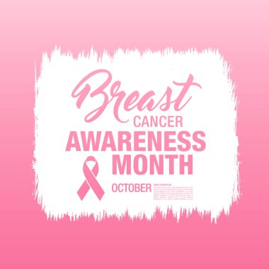 Meme Kanseri Bilinçlendirme şerit arka plan. 