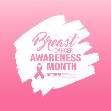 Meme Kanseri Bilinçlendirme şerit arka plan. 