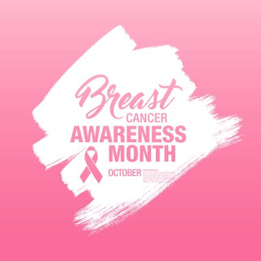 Meme Kanseri Bilinçlendirme şerit arka plan. 