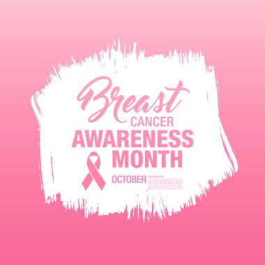 Meme Kanseri Bilinçlendirme şerit arka plan. 