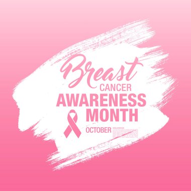 Meme Kanseri Bilinçlendirme şerit arka plan. 