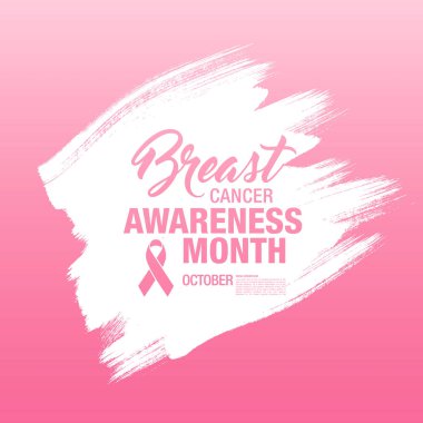 Meme Kanseri Bilinçlendirme şerit arka plan. 