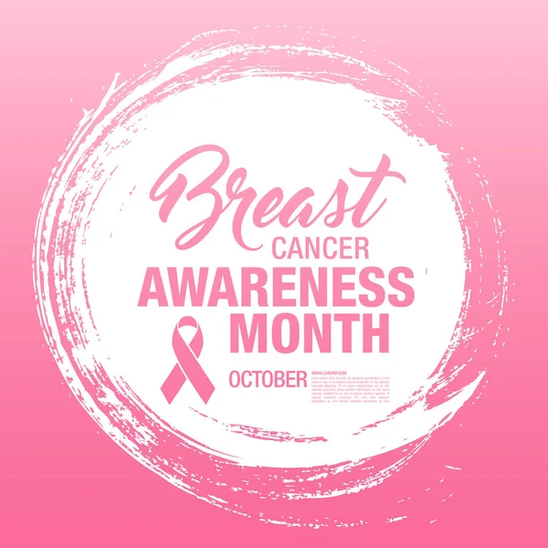 Meme Kanseri Bilinçlendirme şerit arka plan. 