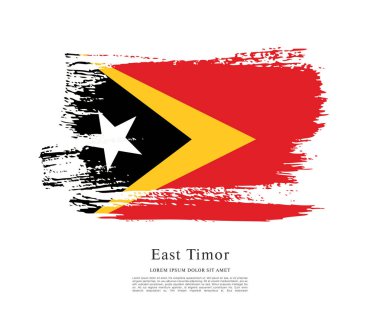 Doğu Timor bayrağı arka plan