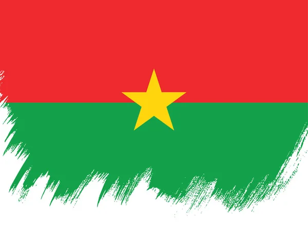 Bandera de Burkina Faso — Vector de stock