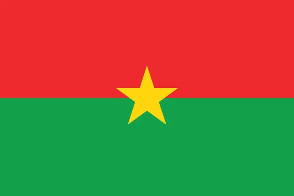 Bandera de Burkina Faso — Vector de stock