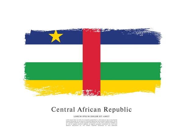 Bandiera della Repubblica Centrafricana — Vettoriale Stock