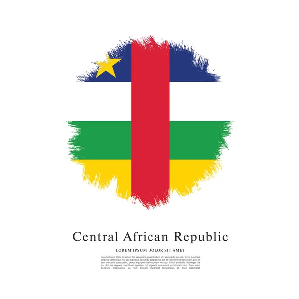 Bandera de República Centroafricana — Vector de stock