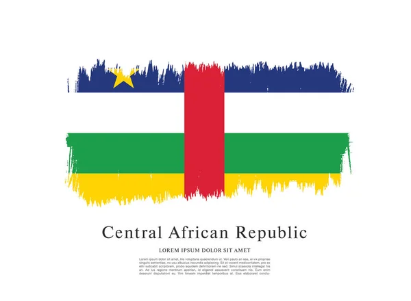 Flagge der Zentralafrikanischen Republik — Stockvektor
