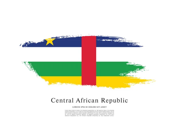 Orta Afrika Cumhuriyeti Bayrağı — Stok Vektör
