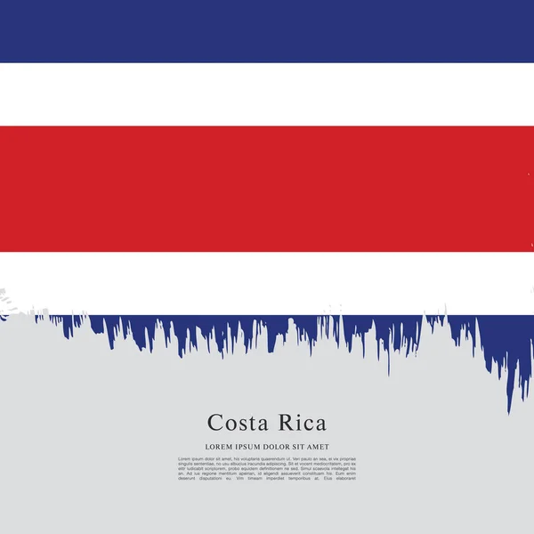 Costa Rica Fond du drapeau — Image vectorielle