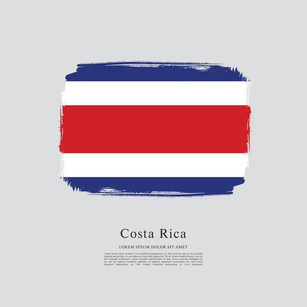 コスタリカの旗の背景 — ストックベクタ