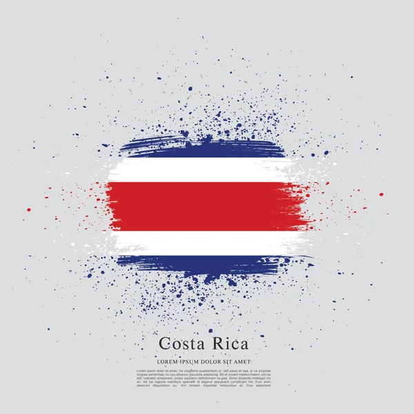 Costa Rica vlag achtergrond — Stockvector