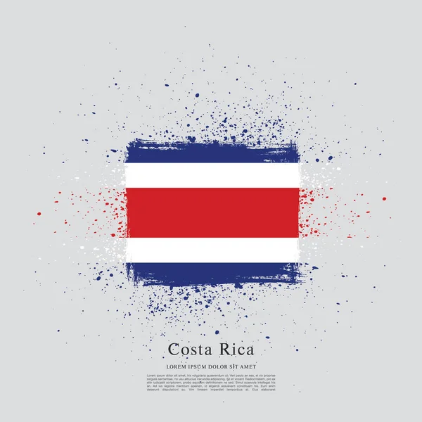 Costa Rica Fondo de la bandera — Archivo Imágenes Vectoriales