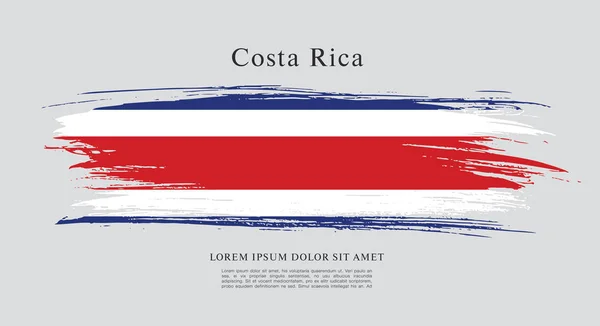コスタリカの旗の背景 — ストックベクタ