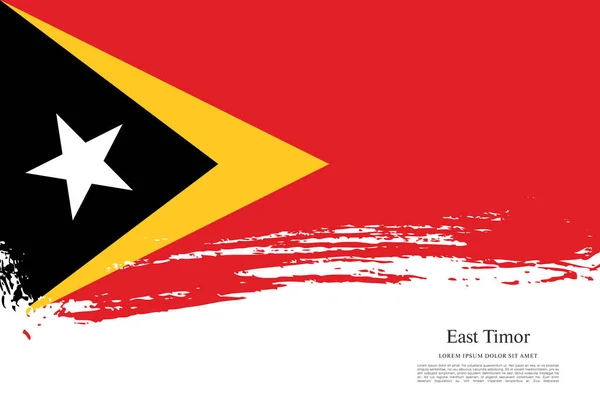 Östtimors flagga bakgrund — Stock vektor