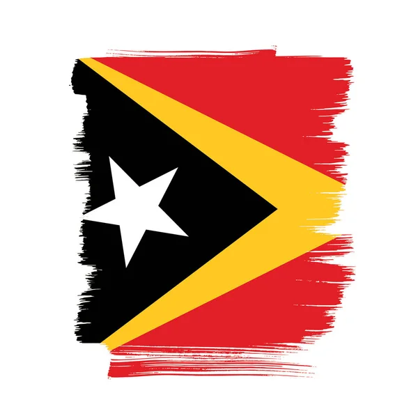 東ティモール国旗背景 — ストックベクタ