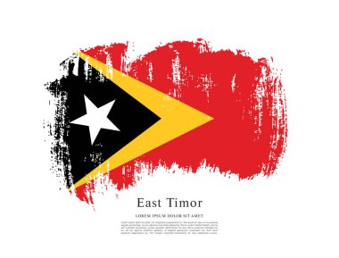 Doğu Timor bayrağı arka plan