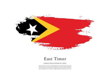 Doğu Timor bayrağı arka plan