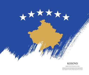 Kosova bayrağı arka plan