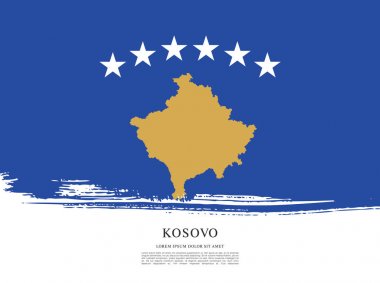 Kosova bayrağı arka plan