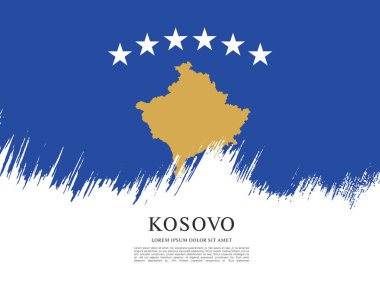 Kosova bayrağı arka plan