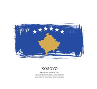Kosova bayrağı arka plan