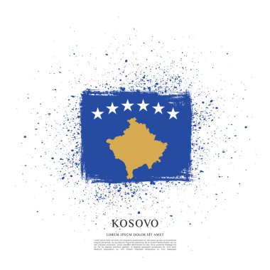 Kosova bayrağı arka plan