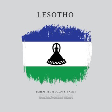 Lesoto bayrağı arka plan