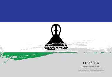 Lesoto bayrağı arka plan