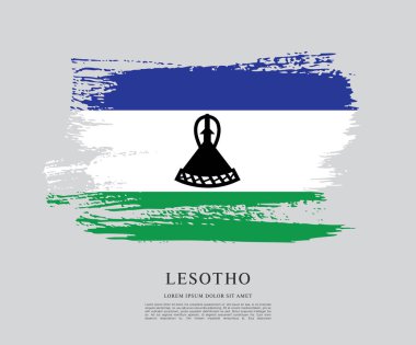 Lesoto bayrağı arka plan