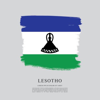 Lesoto bayrağı arka plan