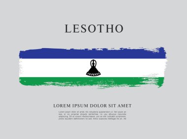 Lesoto bayrağı arka plan