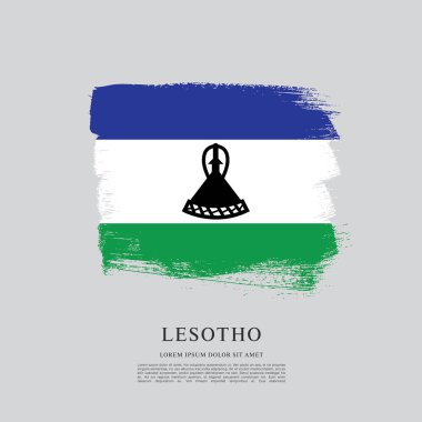 Lesoto bayrağı arka plan