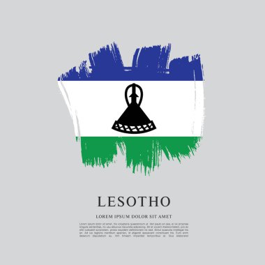 Lesoto bayrağı arka plan
