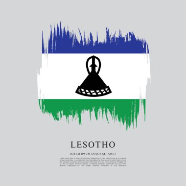 Lesoto bayrağı arka plan