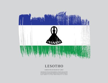 Lesoto bayrağı arka plan