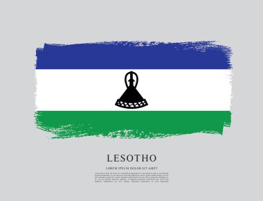 Lesoto bayrağı arka plan