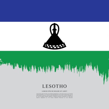 Lesoto bayrağı arka plan