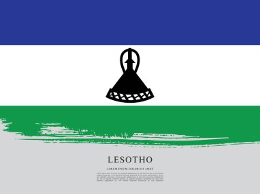 Lesoto bayrağı arka plan