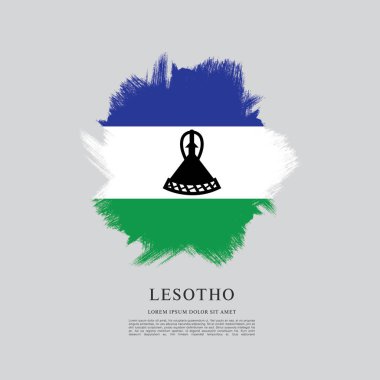 Lesoto bayrağı arka plan