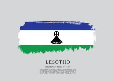 Lesoto bayrağı arka plan