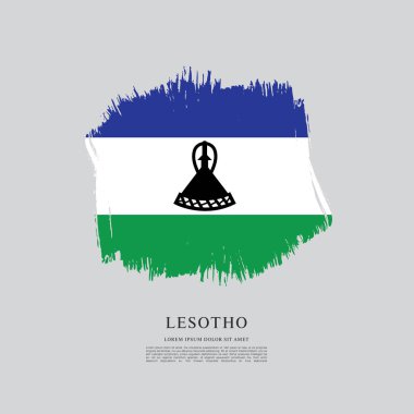 Lesoto bayrağı arka plan