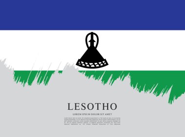 Lesoto bayrağı arka plan
