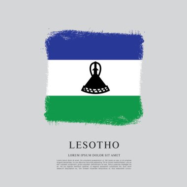 Lesoto bayrağı arka plan